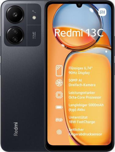 Redmi 13C 4GB + 128GB Midnight Black Smartphone