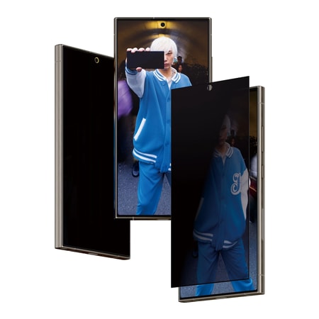 ScreenPro Schutzglas mit Sichtschutz für Samsung Galaxy S24 Ultra, Ultra-Wide Fit