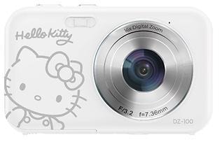 DZ-100 Hello Kitty weiß Kompaktkamera