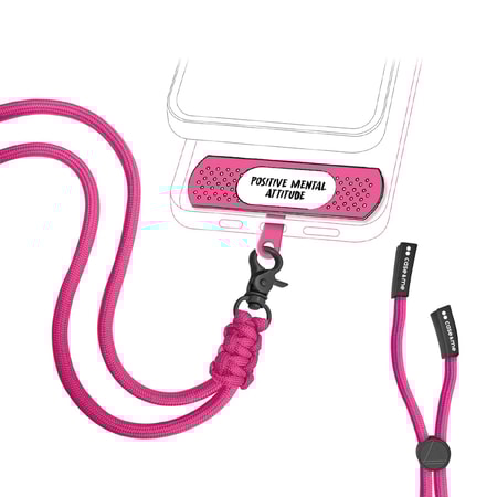 Universal-Smartphone-Halsband in Pflasterform Fuchsia