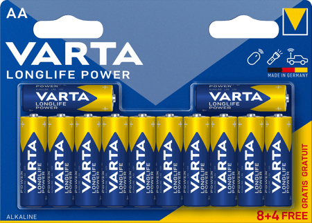LONGLIFE Power AA,  8+4 Blister Batterie