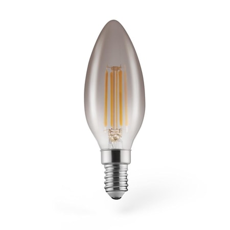LED-Filament, E14, 280lm 4W, Vintage-Lampe Kerze, dimmbar, Warmweiß (00112911)