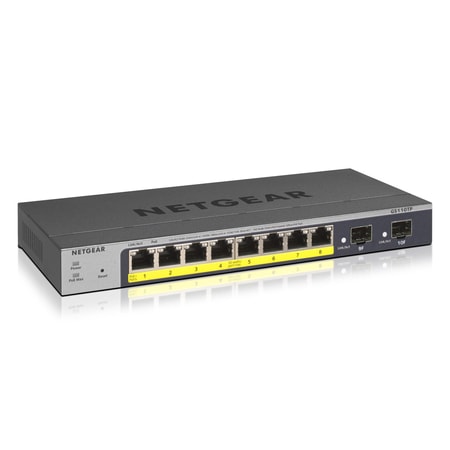 GS110TP Managed 8-Port Netzwerk-Switch, PoE, Grau