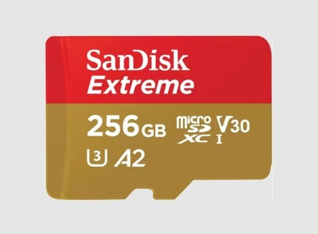 microSDXC Extreme 256GB (R190MB/s) + Adapter, + 1 Jahr RescuePRO Deluxe
