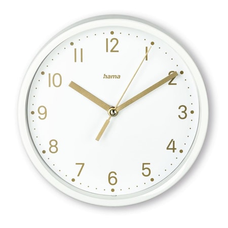 Tischuhr "Madeira", Ø 16 cm, geräuscharm, Weiß (00185869) Uhren