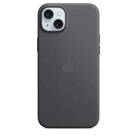 iPhone 15 Plus Feingewebe Case mit MagSafe - Schwarz
