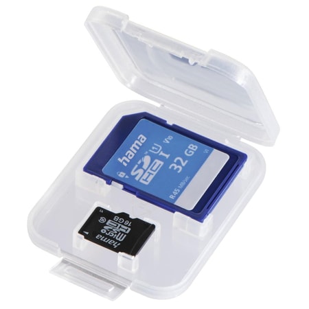 Speicherkarten-Box "DuoCase", für 2 Karten, Transparent (00095988)