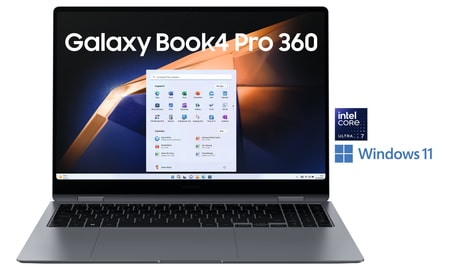 2in1 Convertible Galaxy Book4 Pro 360, Grau, 16 Zoll, WQXGA+, Touch, Intel Core Ultra 7 155H, 32 GB, 1 TB M.2 SSD
