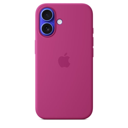 iPhone 16 Silikon Case mit MagSafe - Fuchsia