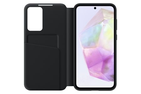 EF-ZA356 für Galaxy A35 Smart View Wallet Case Black Handyhülle