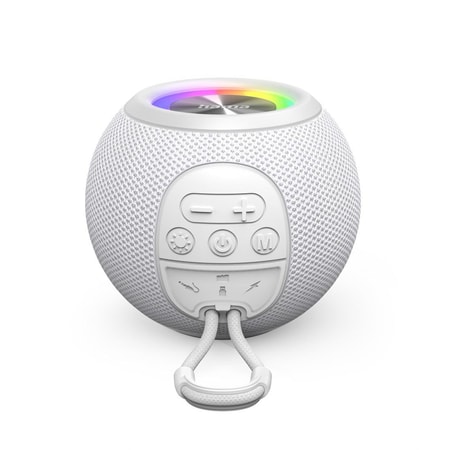 Bluetooth®-Lautsprecher "Ball Shape Speaker", 5 Licht-Modi, 5W, Weiß (00188238)