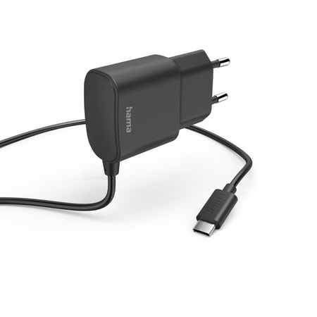 Ladegerät mit USB-C-Anschluss, 12 W, 1,0 m, Schwarz