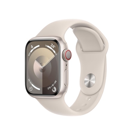 Watch Series 9 GPS + Cellular 45mm Polarstern Aluminiumgehäuse mit Polarstern Sportband - M/L