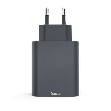 Schnellladegerät, 2x USB-C, 1x USB-A, PD, 65 W, Anthrazit (00086445) Ladegeräte