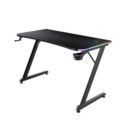 GXT 709 Luminus Gaming-Tisch mit RGB LED-Beleuchtung, Schwarz