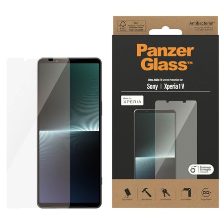 ScreenPro Schutzglas für Sony Xperia 1 V, Ultra Wide Fit