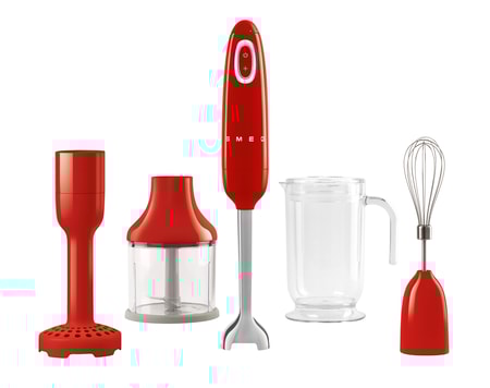 Stabmixer-Set HBF02RDEU Rot