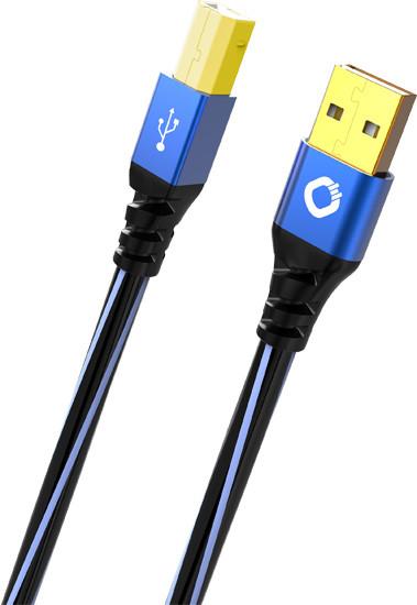 Daten Kabel USB Plus B blau 2m