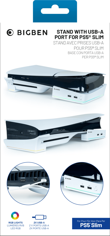 Horizontale Hub-Station für PS5 Slim