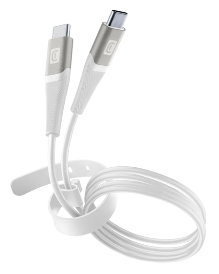 Pro+ Data Cable Belt 1,2m USB Typ-C/Typ-C White (60287)