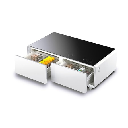 Sound & Cool White Lounge-Tisch