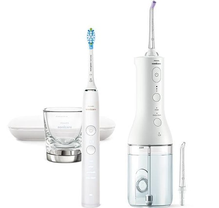 HX3866/41 - Combo Pack: DC 9000 Schallzahnbürste & Power Flosser 3000 weiß