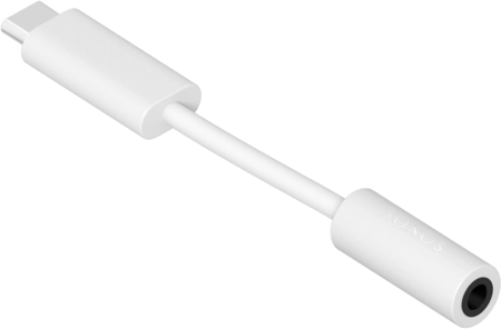 3,5-mm-auf-USB-C-Adapter weiß