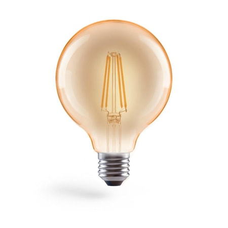 LED-Filament, E27, 650lm 8W, Vintage-Lampe Globe 125, dimmbar, Warmweiß (00112920)
