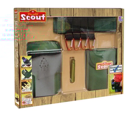 Neopren Abenteuergürtel mit Signalpfeife 4 Karabiner Gürteltasche