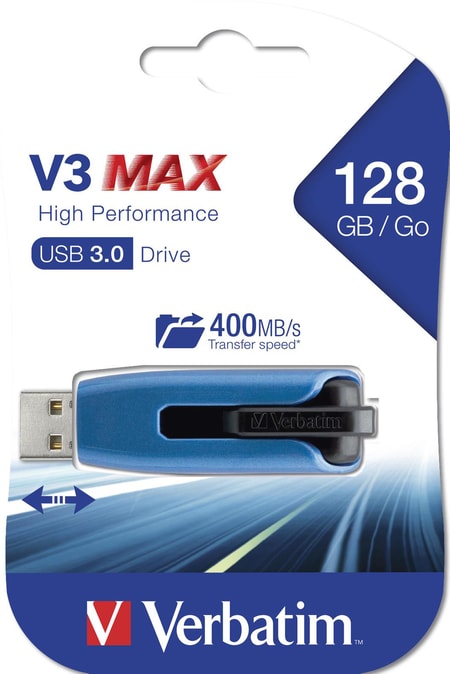 V3 Max USB 3.0 128 GB blau USB-Stick