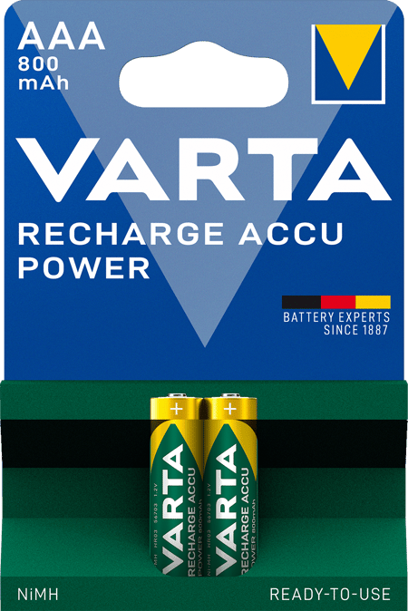 RECHARGE ACCU Power AAA, 2er Blister Akku