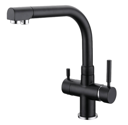 3 Wege Armatur rechteckig, schwarz (XO-AR 7010)