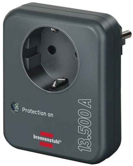 Steckdosenadapter mit Überspannungsschutz 13.500 A 