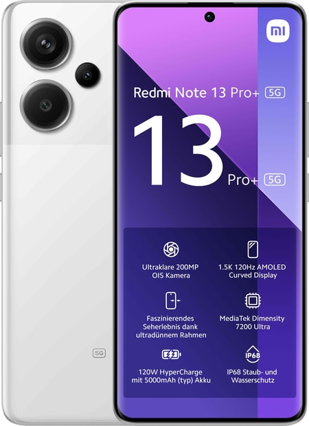 Redmi Note 13 Pro+ 5G 12GB + 512GB Moonlight White Smartphone