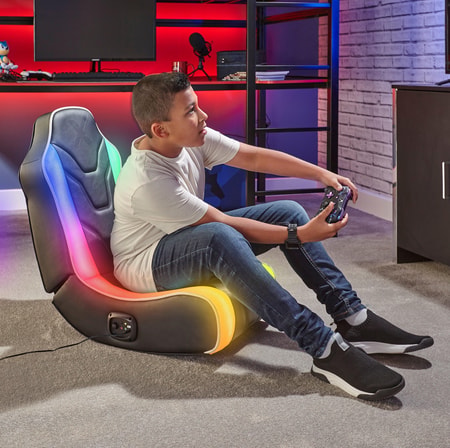 Chimera RGB 2.0 Floor Rocker Gaming Sessel, 2.0 Soundsystem, Neo Motion LED Beleuchtung