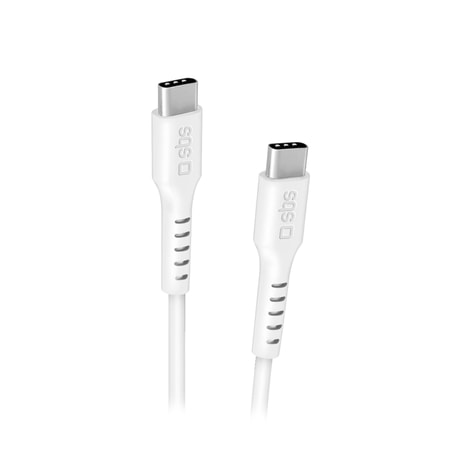 Daten- und Ladekabel USB-C auf USB-C, Weiß