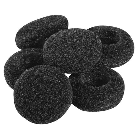 Schaumstoff-Ersatzohrpolster, Ø 19 mm, 6 Stück, Schwarz (00184152)