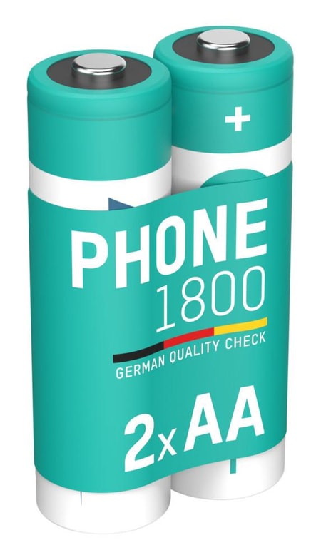 Dect NiMH Akku Mignon AA Typ 1800 (min. 1600 mAh) maxE 2er Papierblister
