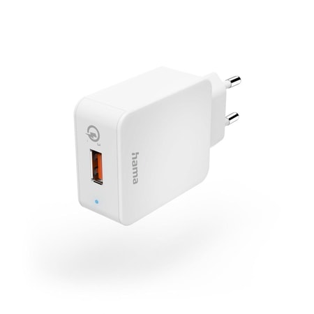 Schnellladegerät "Qualcomm® Quick Charge™ 3.0", USB-A, 19,5 W, Weiß