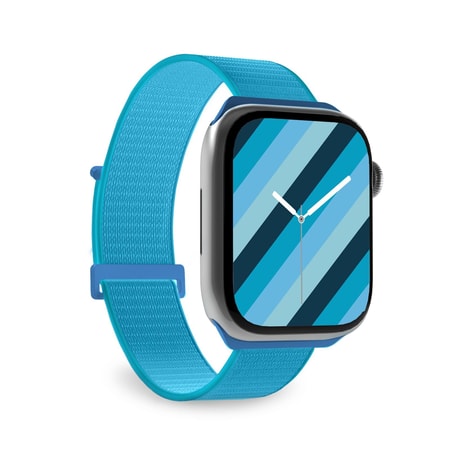 Uhrenarmband für Apple Watch 42/44/45 mm mit Klettverschluss, Blau