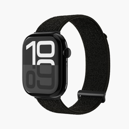 Watch Strap - Fitness Loop 2 - Armband für Apple Watch 44 / 45 / 46 / 49 mm, Black Armband