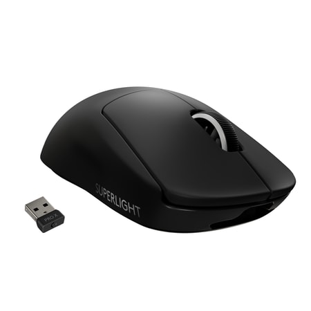 Bundle G PRO X SUPERLIGHT Wireless Maus, Schwarz + Logitech G240 Gaming-Mauspad aus Stoff, Schwarz