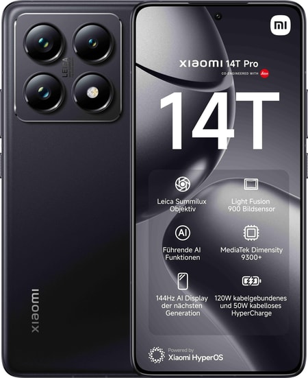 14T Pro 5G 12GB + 512GB Titan Black Smartphone