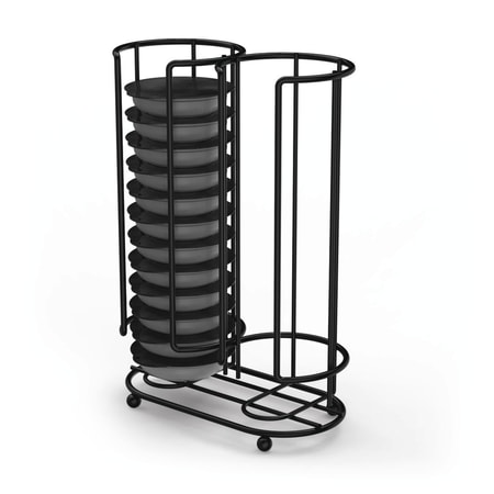 Kaffee-Kapselständer für Tassimo, Halter für 26 Kapseln, Schwarz-matt (00111269)