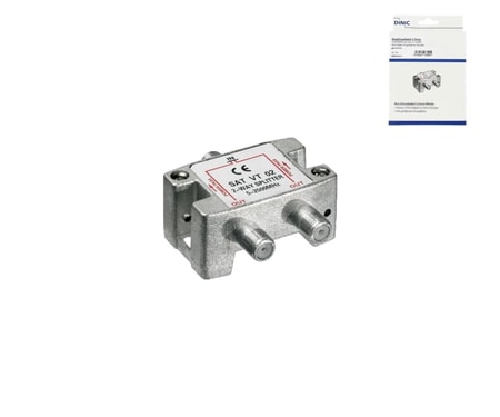 Verteiler SAT für Satelliten-Anlagen, 2-fach, Box 5-2500 MHz