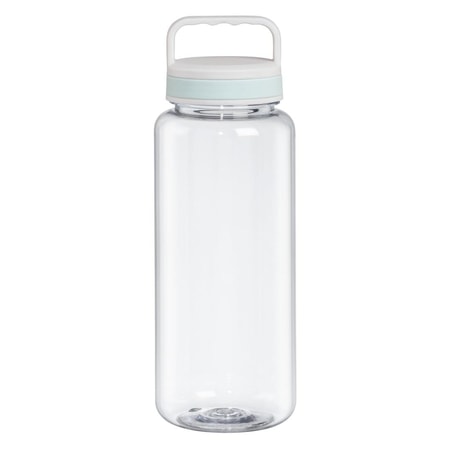 Trinkflasche, 1250 ml, Deckel mit Griff, Transparent