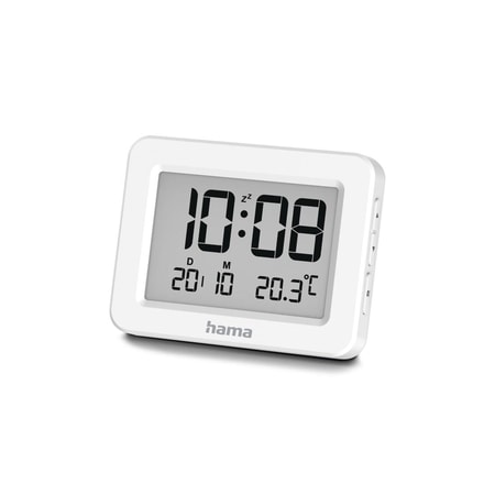 Digitaler Wecker "Kos", LCD, Weiß (00222205)