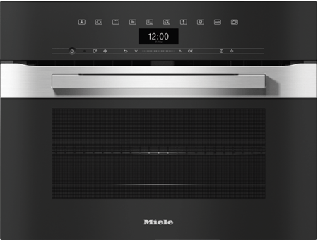 H 7440 BM Kompakt-Backofen mit Mikrowelle Edelstahl/CleanSteel