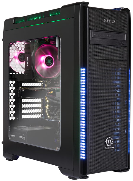 Gaming-PC G15 18V1, Schwarz, Intel i7-8700, 16GB, 250GB SSD + 1000GB HDD, GeForce GTX 1070 Ti