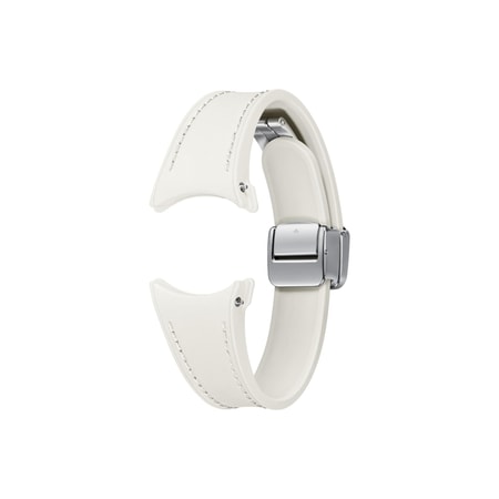 D-Buckle Hybrid Eco-Leather Band (20 mm, Slim, S/M) ET-SHR93 für die Galaxy Watch-Serie - Cream